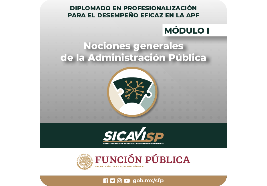 Módulo I: Nociones generales de la administración pública